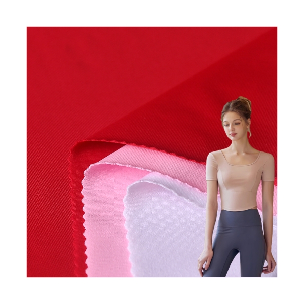280g Polyester Imitation Cotton Spandex – Moisture Wicking & High Elastic – for Yoga & Sport | product image