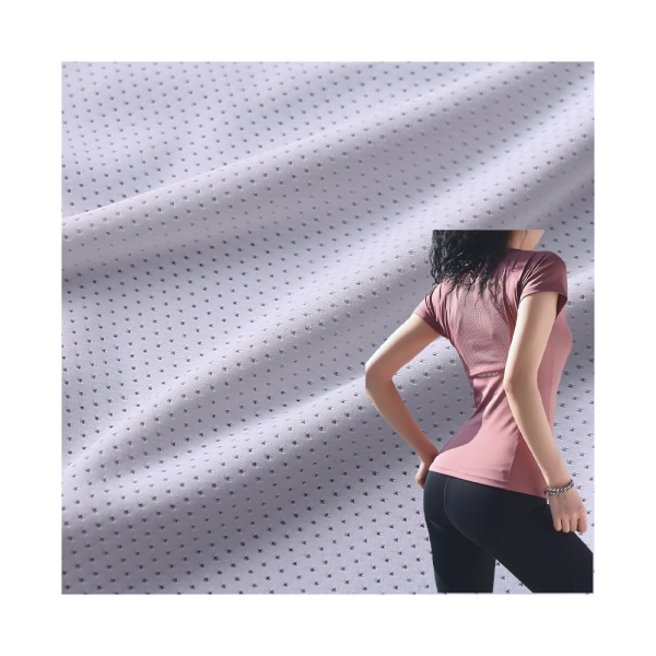 Nylon Jacquard Elastic Knitted Mesh – Breathable & Quick Drying – for Basketball & Football  | product image