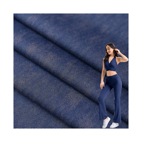 Nylon Polyester Spandex Imitation Denim High Elastic Knit – Close Fitting – for Yoga Leggings &  | product image