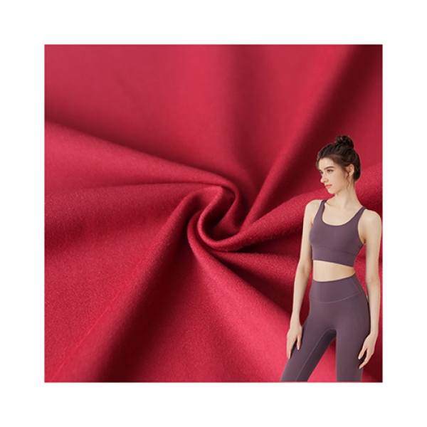220g Nylon Spandex Double-Sided Brushed Knit – Four-Way Stretch – for Sports, Fitness & Yoga Clo | product image