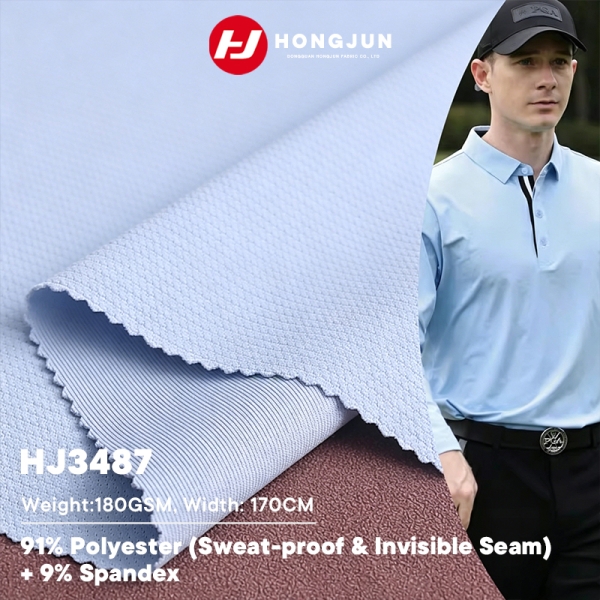 Direct Selling Non Silk Non Sweat Breathable Wrinkle Resistant Fabric Ideal for Golf Polo and Busine | product image