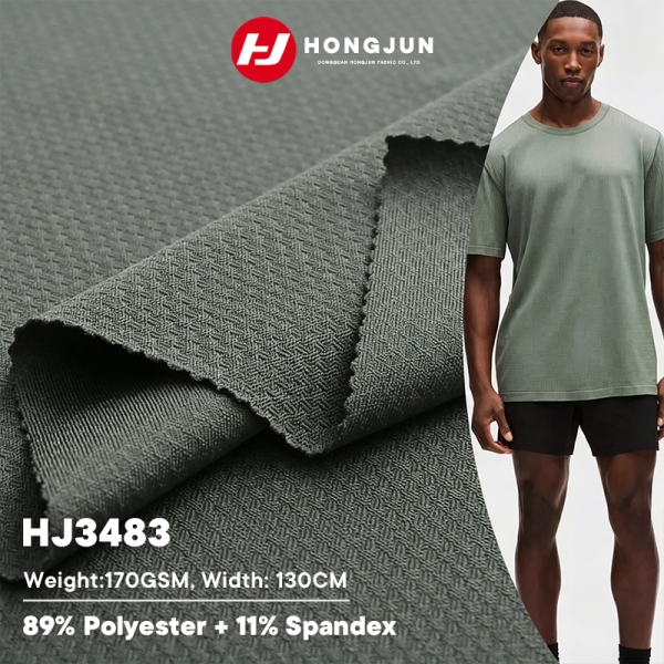 Factory Wholesale Elastic Fabric Quick-drying Breathable Sports Clothing Fabric Knitted Fabric for T | product image