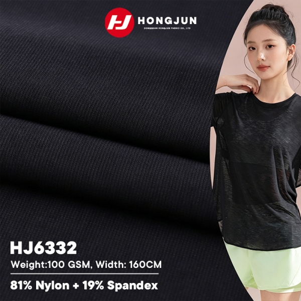 Brand New Ultra-Thin Sheer Nylon Spandex Fabric 100GSM Breathable Quick-Dry Sports Cover-Up Top Clot | product image