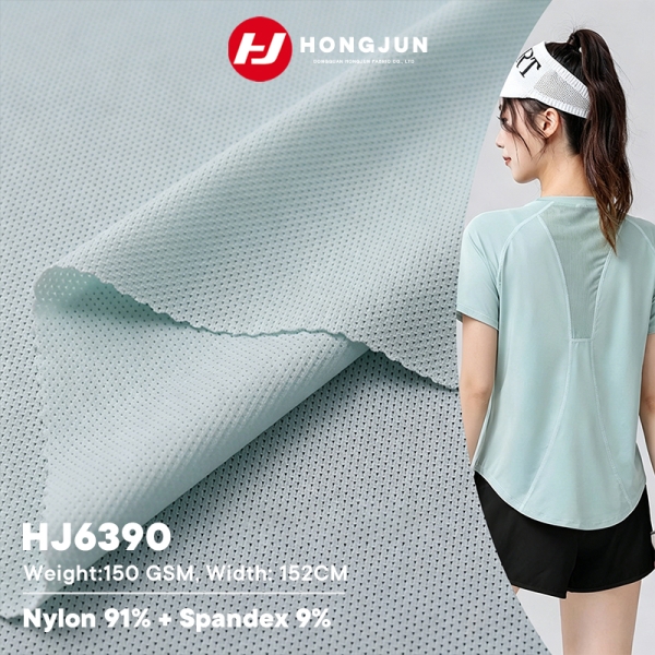Factory Wholesale Mesh Moisture-wicking Breathable Yoga Wear Fabric Fitness Sport Quick-drying Cloth | product image