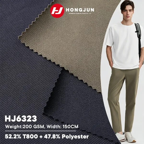 Direct Selling T800 Polyester Fabric Wrinkle Resistant High Elastic for Casual Pants & Daily T-S | product image