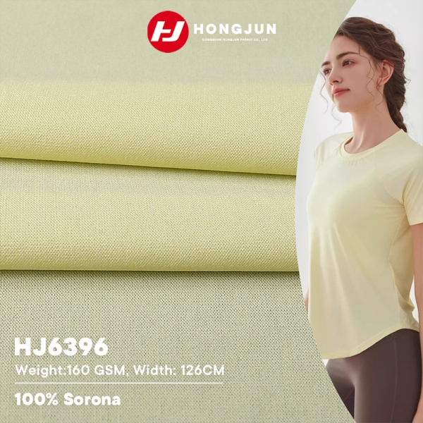 Best Eco-Friendly 100% Sorona Fabric 160GSM Breathable Soft Quick Dry for Women's Yoga Workout Tops | product image