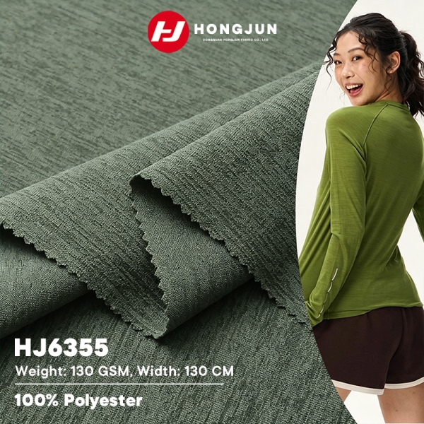 Direct Selling Soft Stretchable Knitted Fabric Anti-wrinkle Fitness Running Suit Fabric Casual Sport | product image