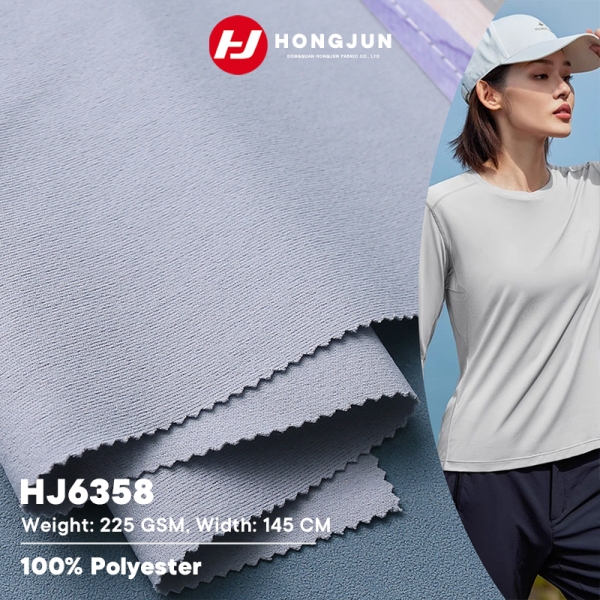 New Arrival Stretch Sports Wear Knitted Fabric Comfortable Fitness Running Training Suit Fabric Casu | product image