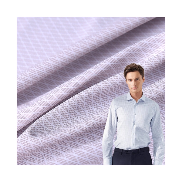 Wholesale Nylon Spandex Double Warp Flat Printed Knitted Fabric Men's Ice Silk Thin Casual Business  | product image