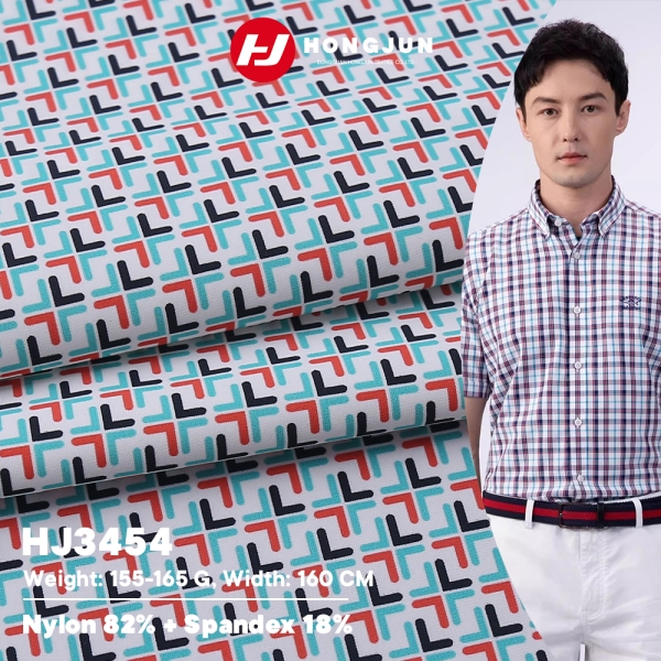 Factory Direct Selling Soft Comfortable Printed Nylon Ammonia Knit for Men s Casual Shirts T Shirts | product image