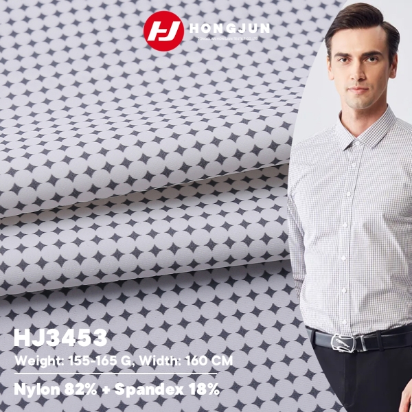 New Design Soft and Skin Friendly Nylon Ammonia Double Warp Plain Printed Fabric for Men Thin Busine | product image