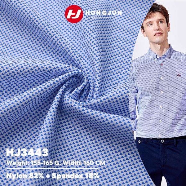 High Quality Soft and Skin Friendly Nylon Spandex Double Warp Flat Color Printed Thin Fabric for Men | product image