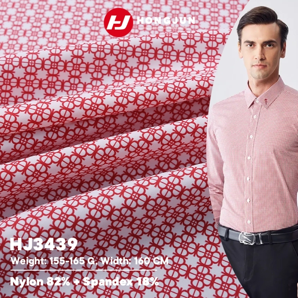 New Design Lightweight Breathable Floral Printed Nylon Spandex Knit Fabric for Men Business Casual S | product image