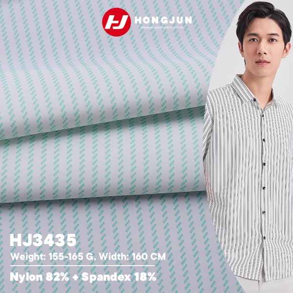 Direct Selling Soft Comfortable Printed Design Nylon Spandex Knitted Lightweight Fabric for Men Busi | product image