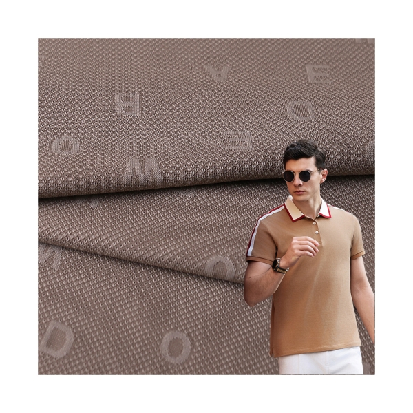 3D Three-dimensional Ice Textured Jacquard Fabric High Elasticity Nylon Spandex Sportswear T-shirt P | product image