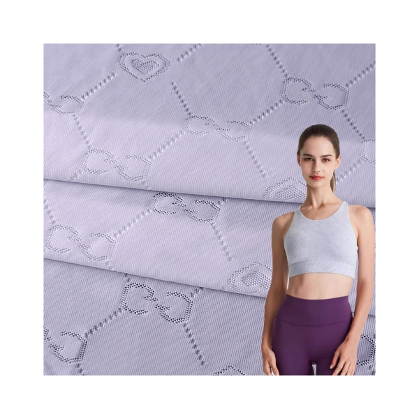 Wholesale Nylon Spandex Mesh Jacquard Cool Mesh Quick Drying Elastic Knitted Sportswear T-shirt Unde | product image