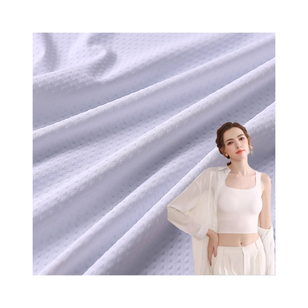 Wholesale Nylon Spandex High Elasticity Knitted Sunscreen Fabric High-energy Mesh Sunscreen Jacket T | product image