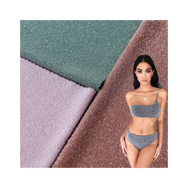 High Quality Spandex Knitted Metal Wire Knitted Elastic Jersey Fabric  for Manufacturing Performance | product image