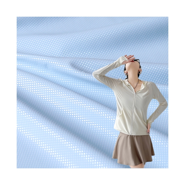 Wholesale Nylon Spandex Sun protection Knitted Fabric Omi Sun Resistant UV 50+sun protection Clothin | product image