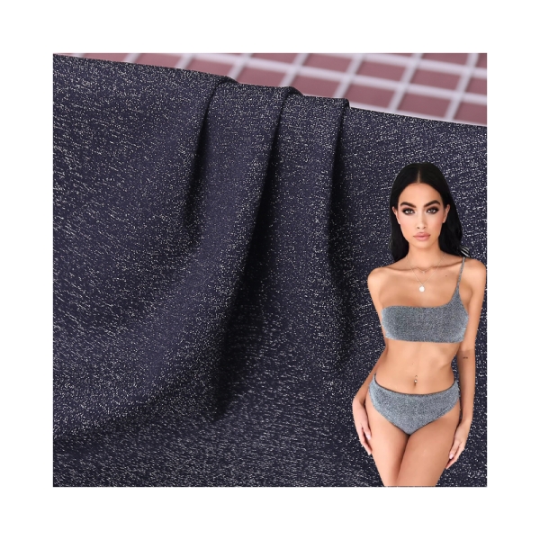 Wholesale Nylon Spandex Knitted Fabric Sparkling Gift Clothing Thick Thread Fabric Performance Cloth | product image