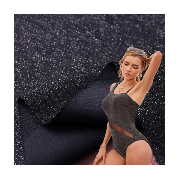 Factory Wholesale Metal Wire Knitted Fabric High Elasticity Sparkling Dress Stage Wear Performance W | product image