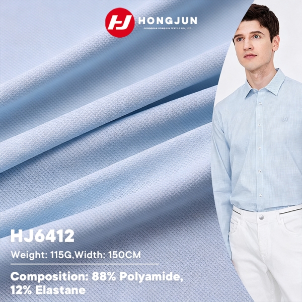 Wholesale 115g Lightweight Nylon Knit Fabric Breathable for Men Casual Business Polo T Shirt and Und | product image