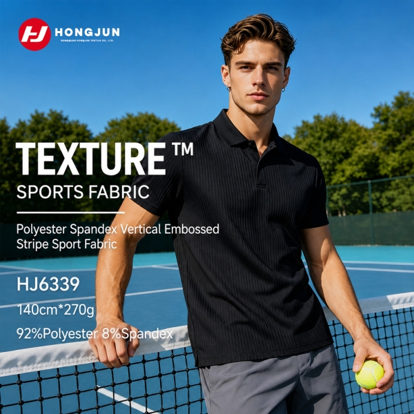 New Arrival Textured Ribbed Polyester Spandex Fabric 270GSM for Swimwear & Beachwear（HJ6339） | product image